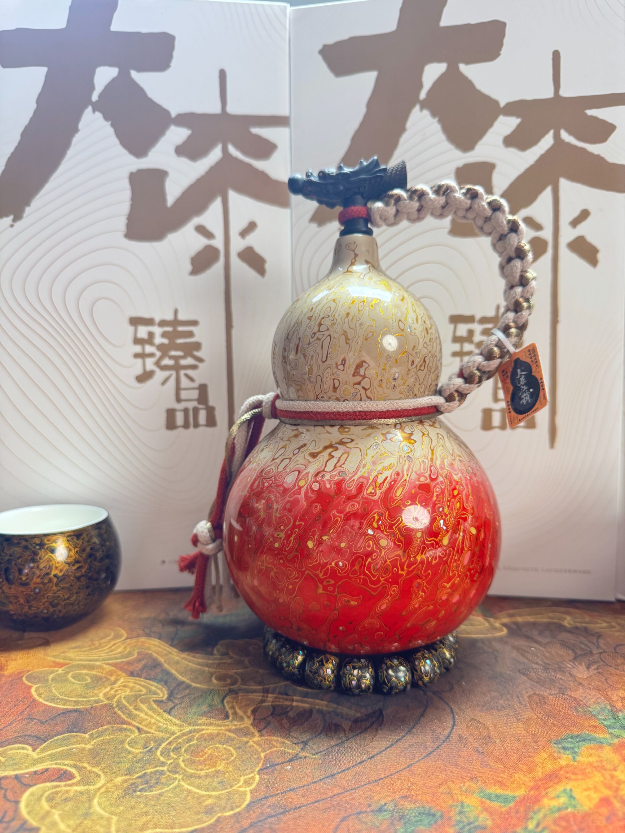 【血染漆葫·侠骨留香】纯手工非遗大漆酒葫芦