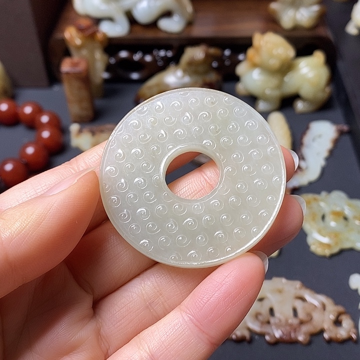 明***好和田玉（糖玉）未镶嵌挂件