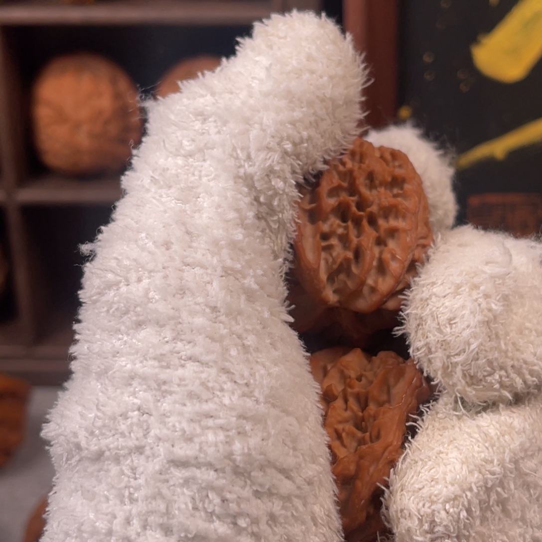 小***桶把件文玩核桃38尺全品无修品果园