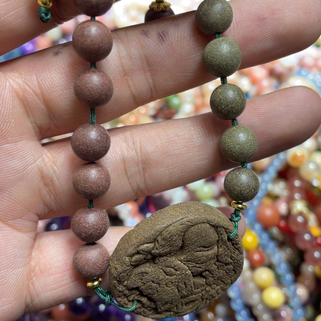 紫晶颈饰银S800镀金镶嵌