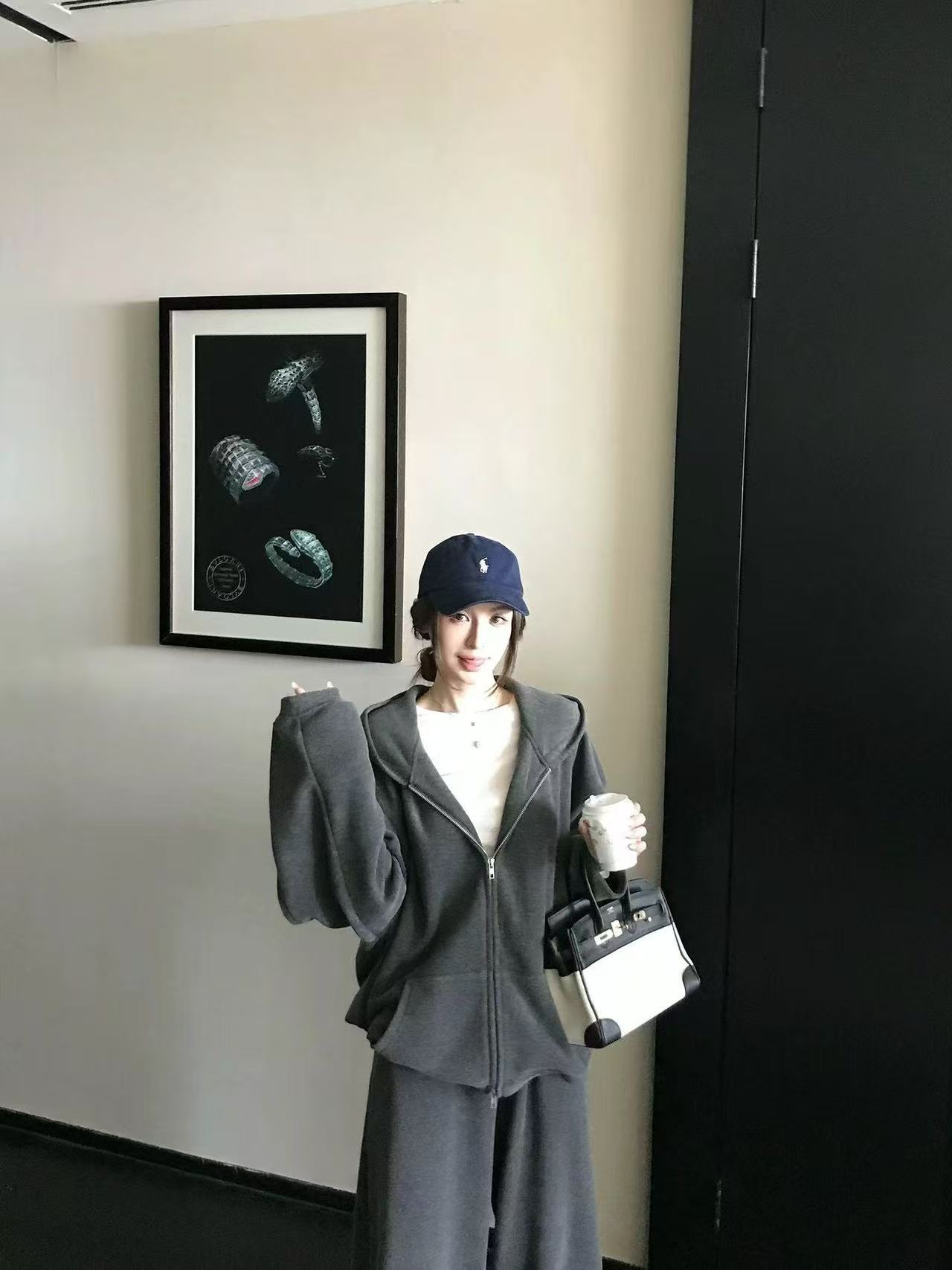 现货加厚奥利绒绒套装洋气保暖