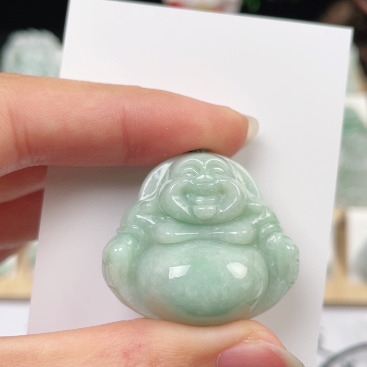 翡翠颈饰未镶嵌H****a佛公