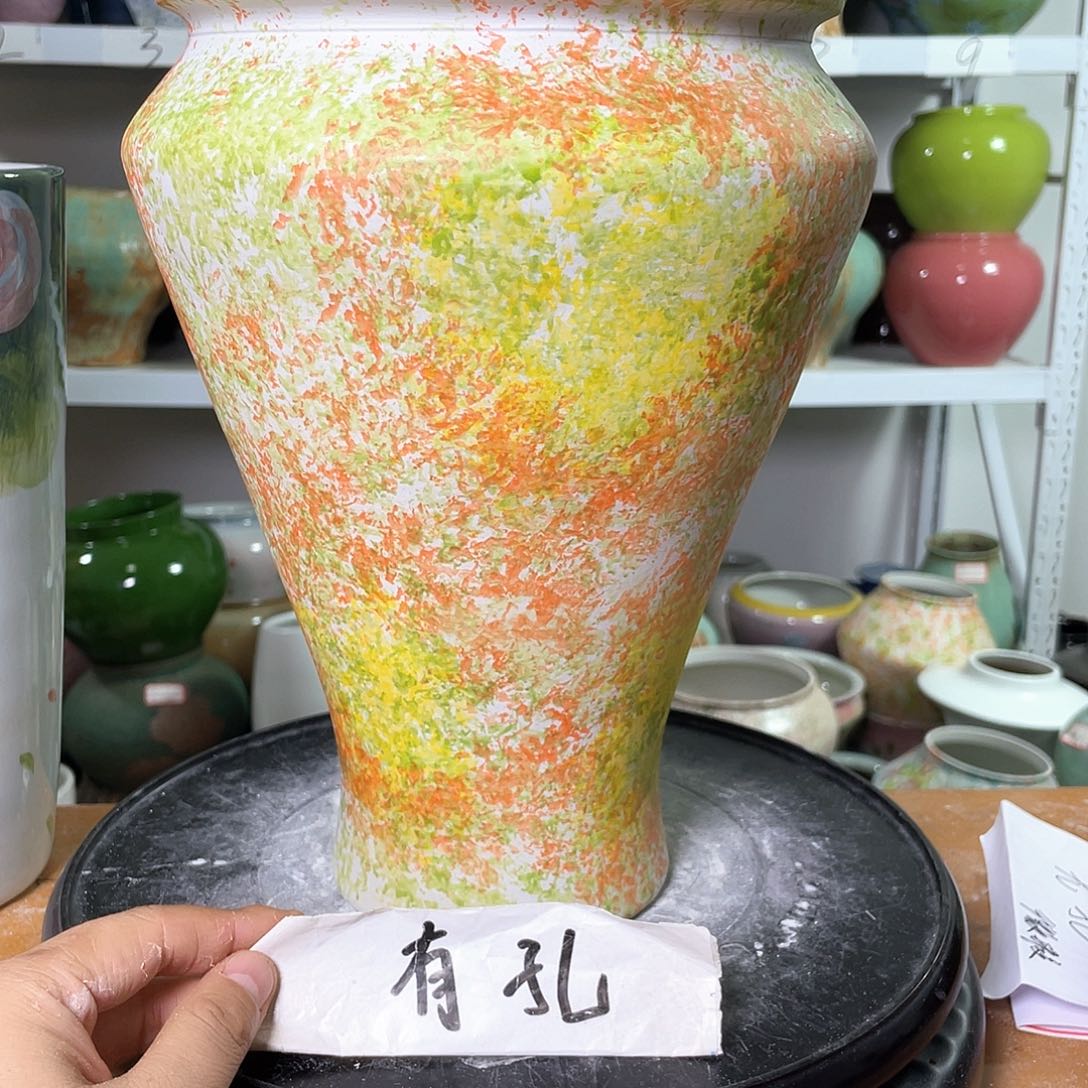 景德镇陶瓷花盆微瑕