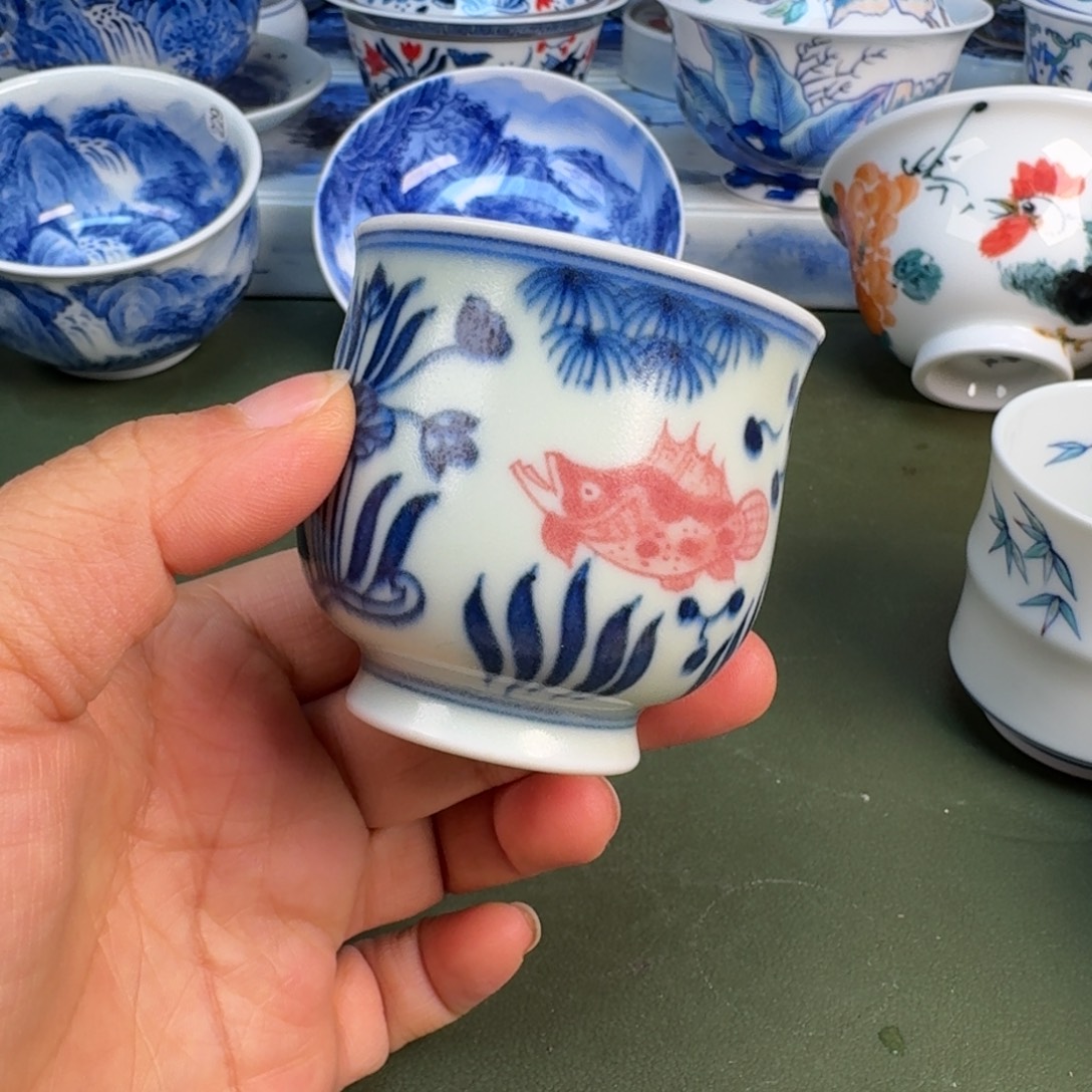 陶景德镇纯手绘茶具圆圆226
