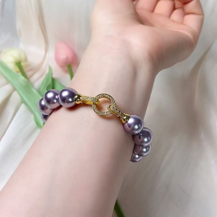   【绍兴龙华】时尚温柔紫气东来手链S9097