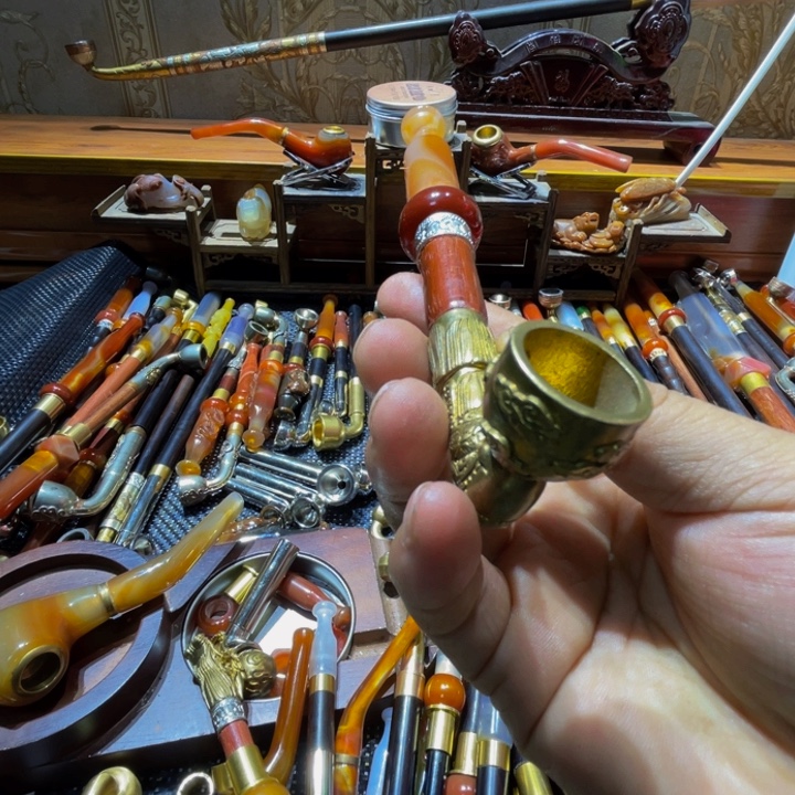 O***e仿古风格烟袋锅手工艺