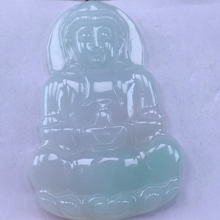 颈饰未镶嵌翡翠玉观音吊坠