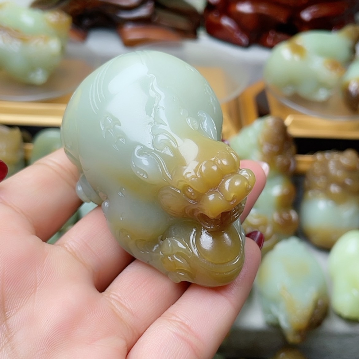 【闪购商品】未镶嵌和田玉挂件一**顺