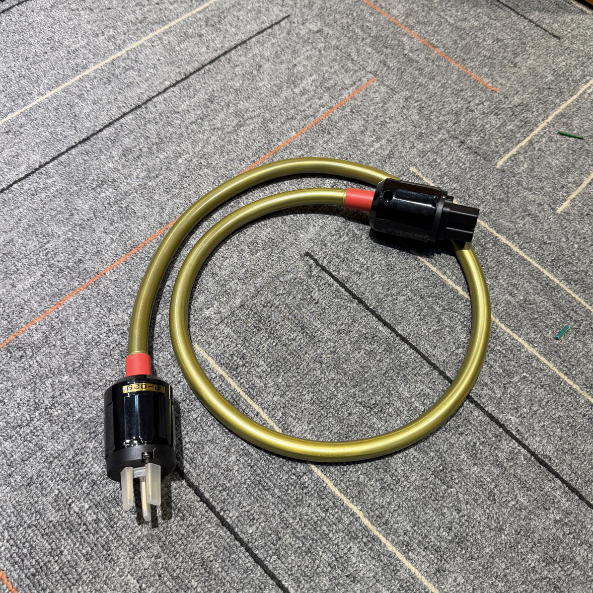 效果器 CD 功放发烧电源线！镀银神经丝 单晶铜无氧铜线芯电源线