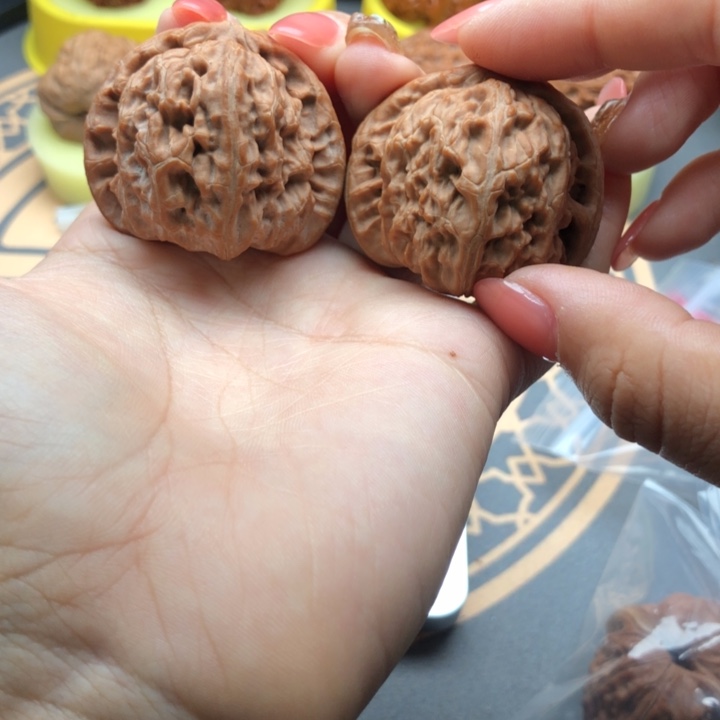 把件文玩核桃41全白狮子