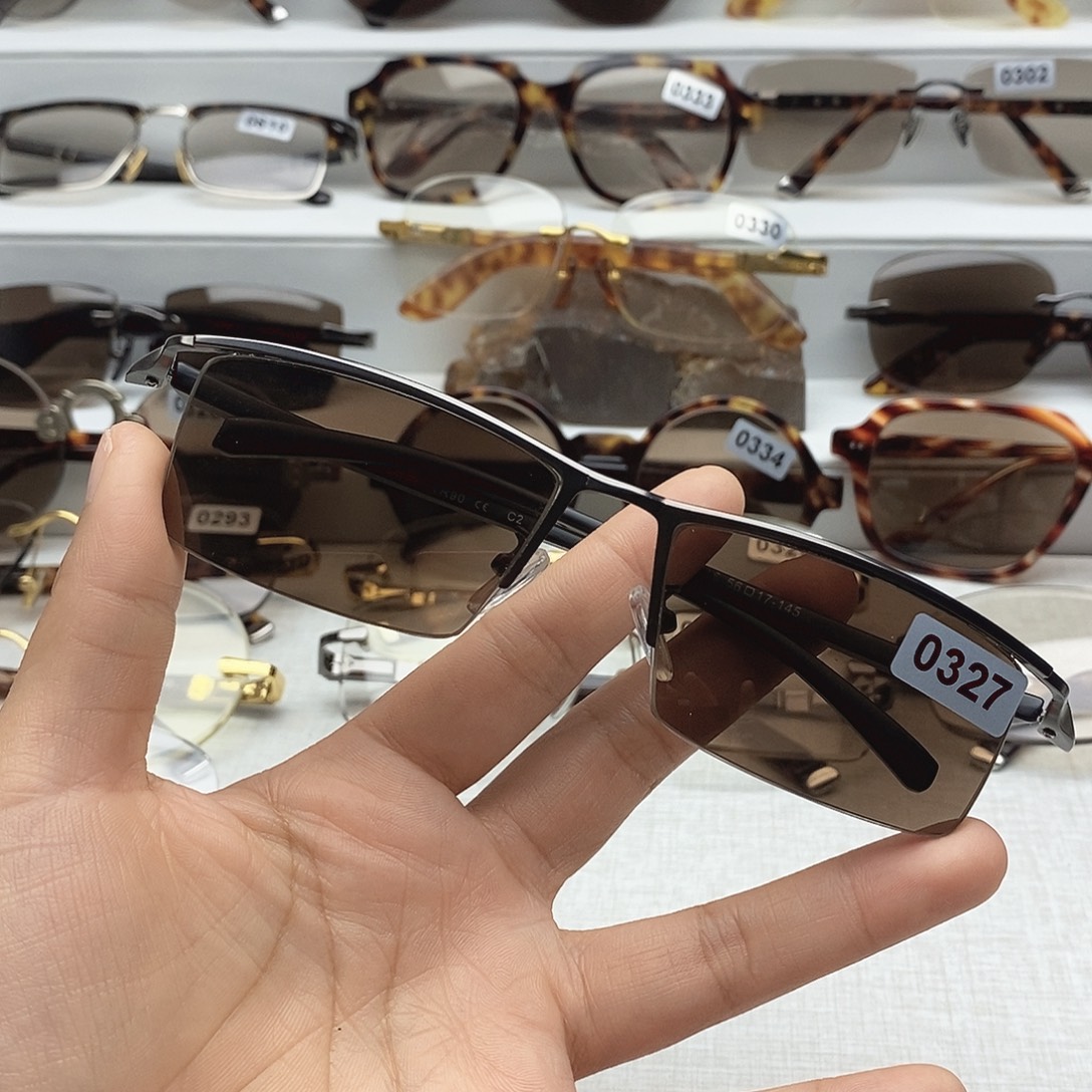 一体款天然水晶石头眼镜