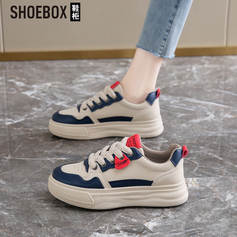 达芙妮集团旗下运动鞋女士2025新款秋冬显脚小软底防滑厚底休闲鞋