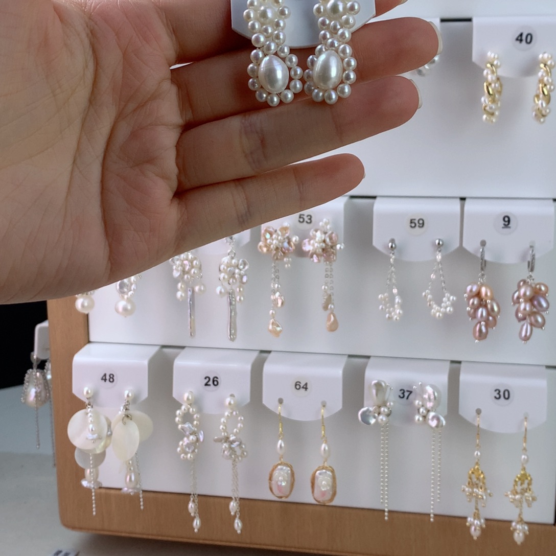 未镶嵌耳饰淡水珍珠