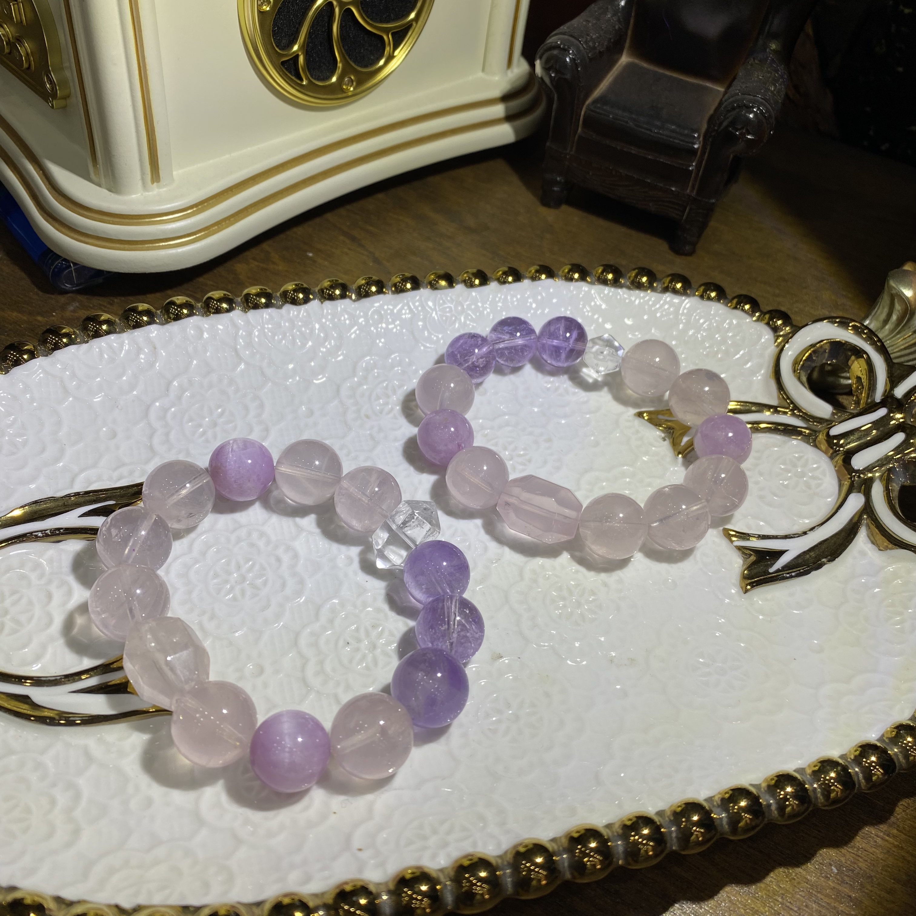 D197-高品质大颗粒天然水晶多宝手串设计款单圈--多样性发其一