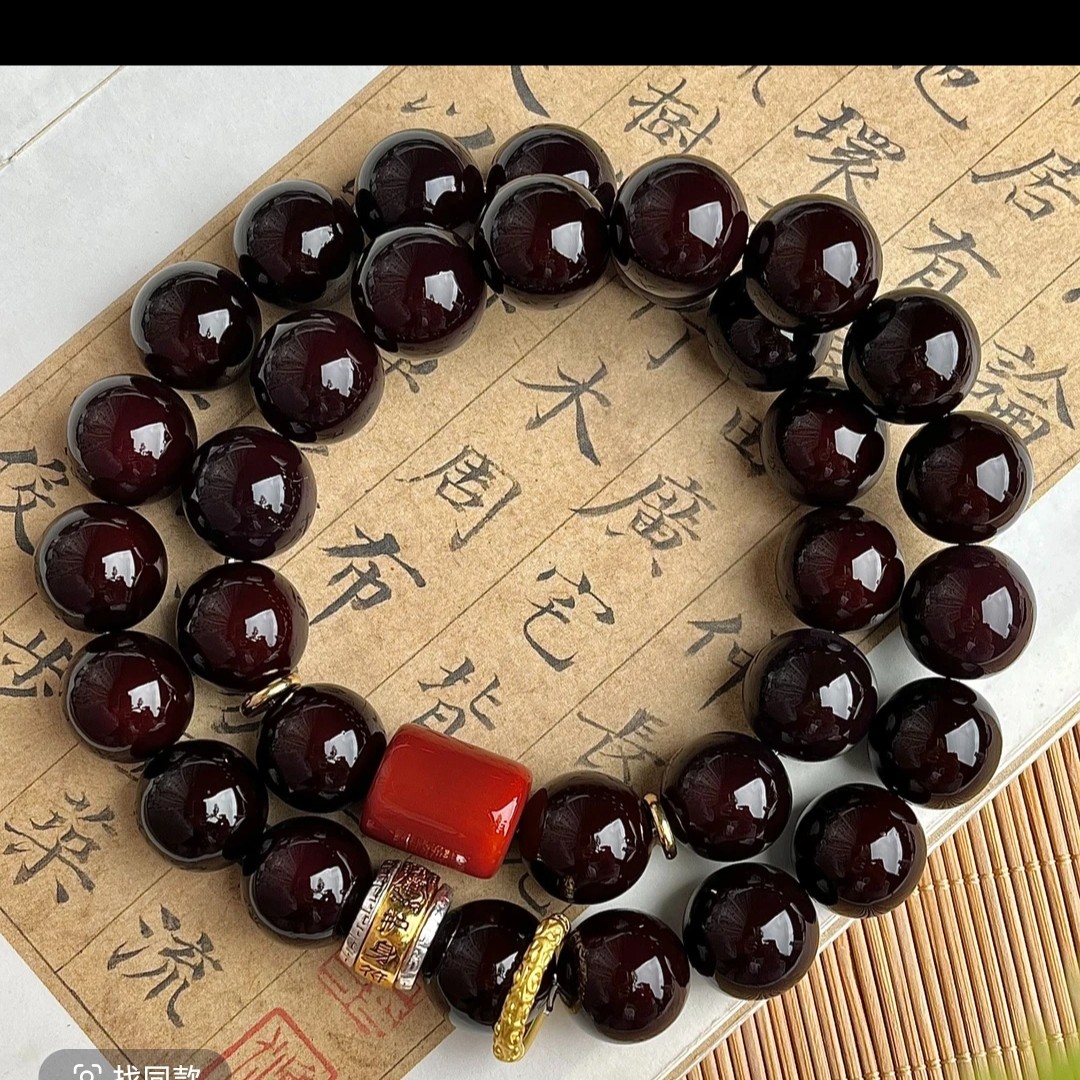  【鸿运当头】溏心料菩提根手串手持手串双圈