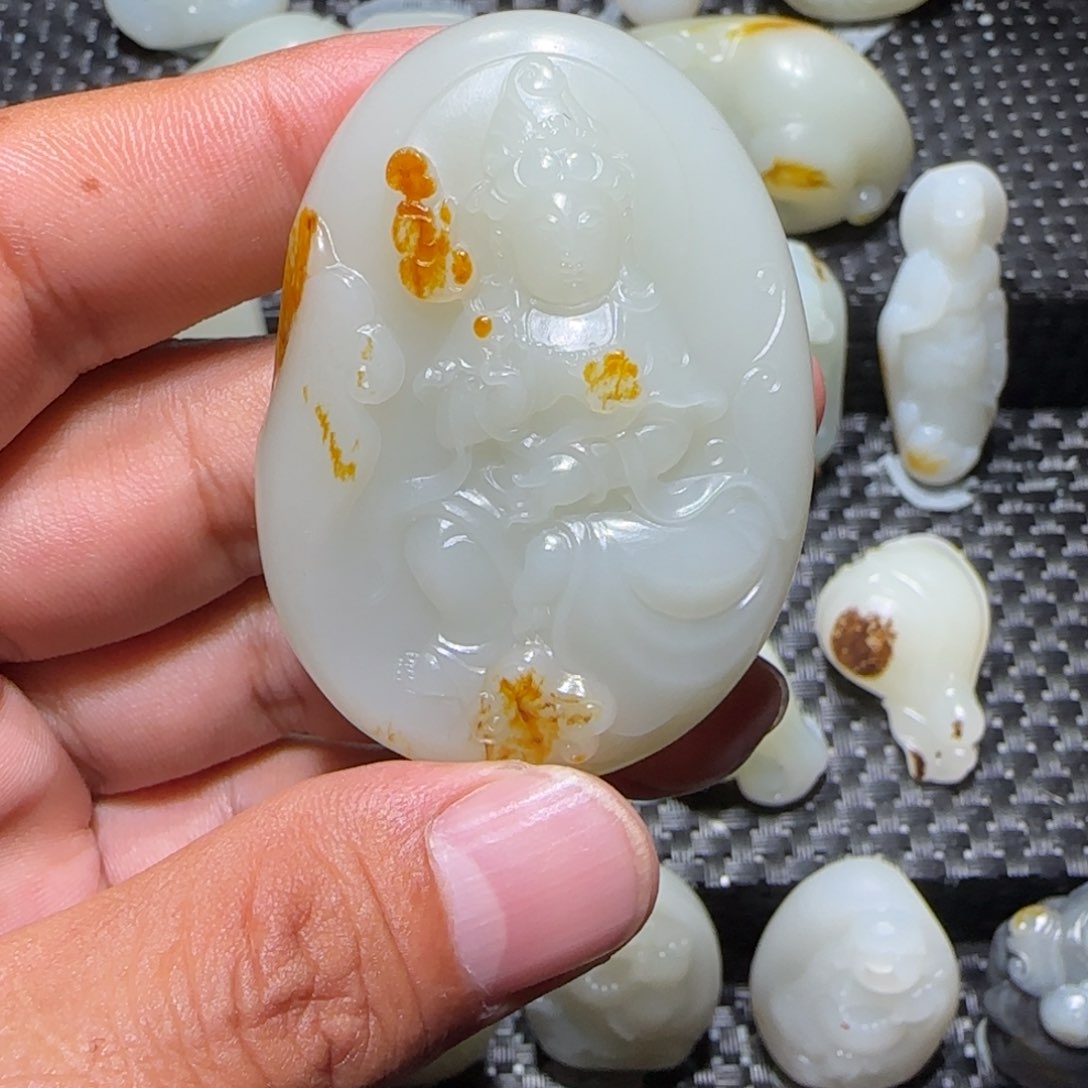 和田玉挂件未镶嵌随**愿