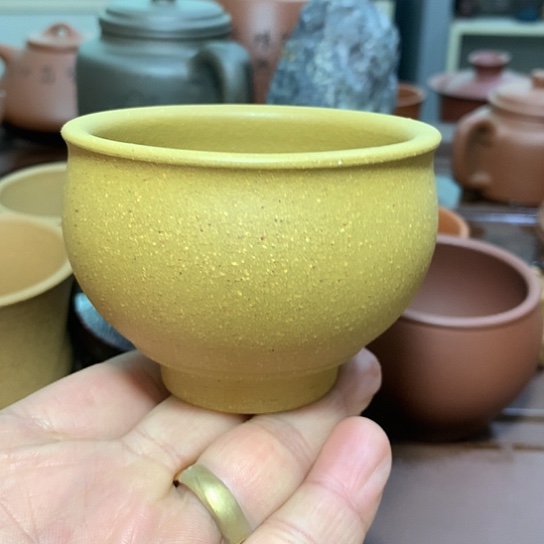紫砂茶杯原矿黄金段泥紫砂主人杯放漏价