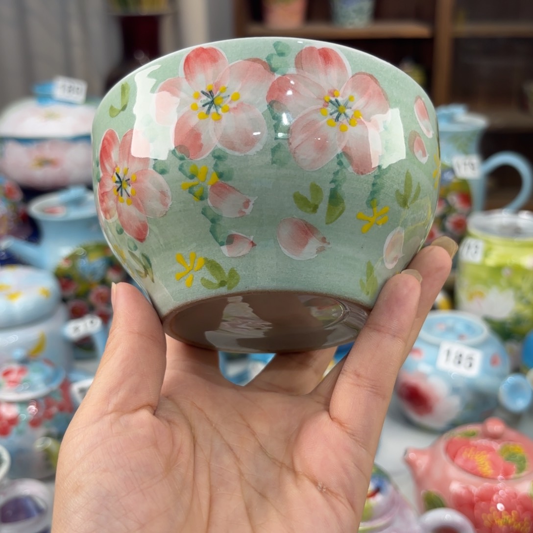 景德镇手绘高温釉下彩陶瓷茶具