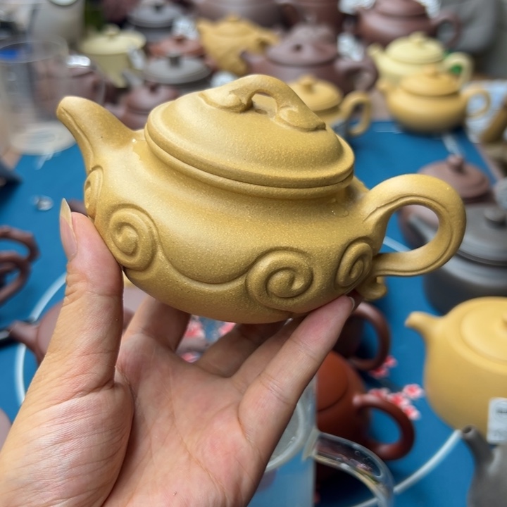 茶壶紫砂黄金段大瑕疵220