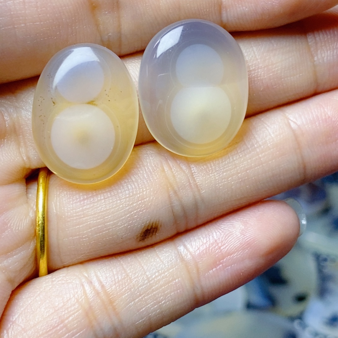 闲***云玛瑙/玉髓未镶嵌珠宝半成品