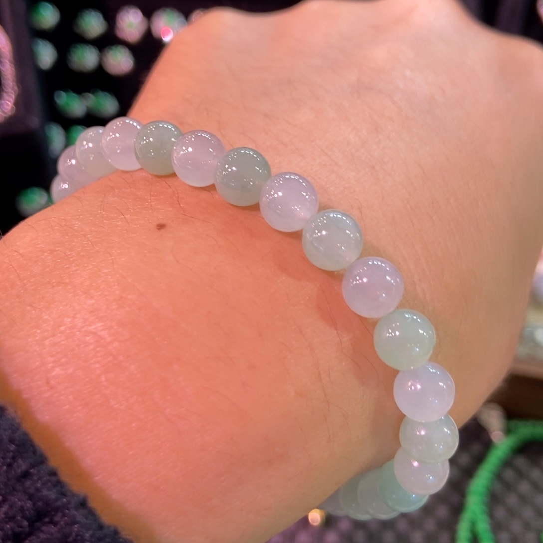 翡翠散珠天然缅甸手串多样性发货