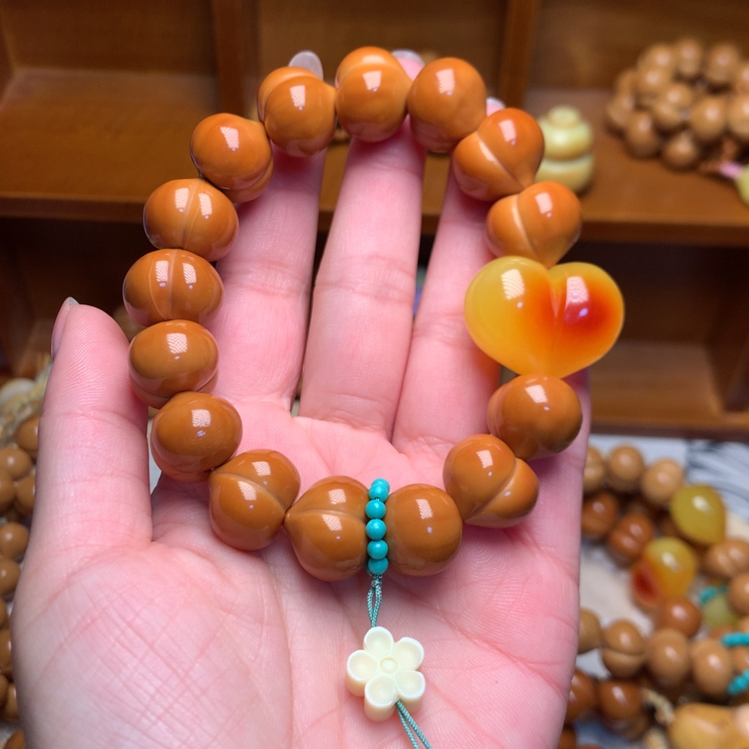 猴头核桃把件16玻璃底手串定制