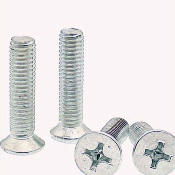 GB819镀锌沉头十字机螺钉/沉头机牙螺丝平头螺丝钉平机M4