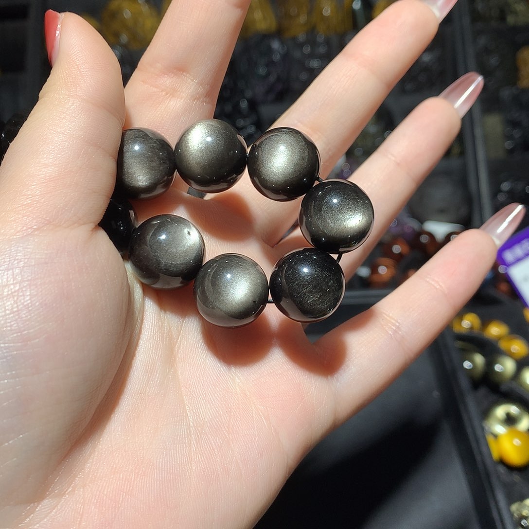 黑曜岩手链未镶嵌S***✨