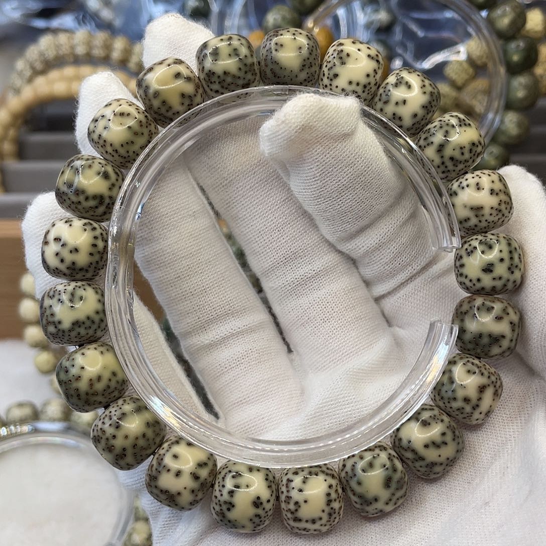 星月菩提手串⑦*12×11石玉