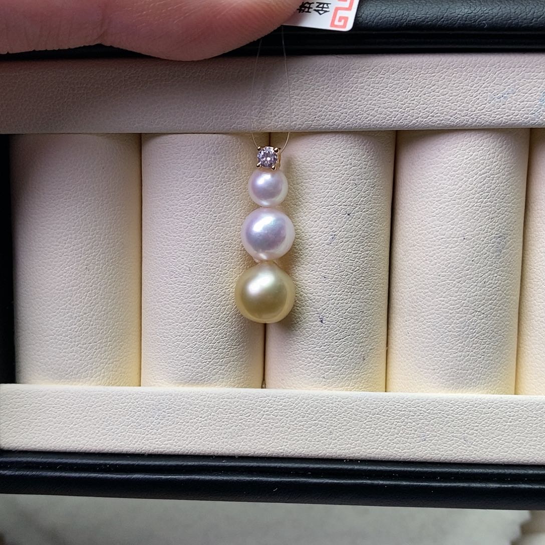 海水珍珠颈饰银S925镶嵌