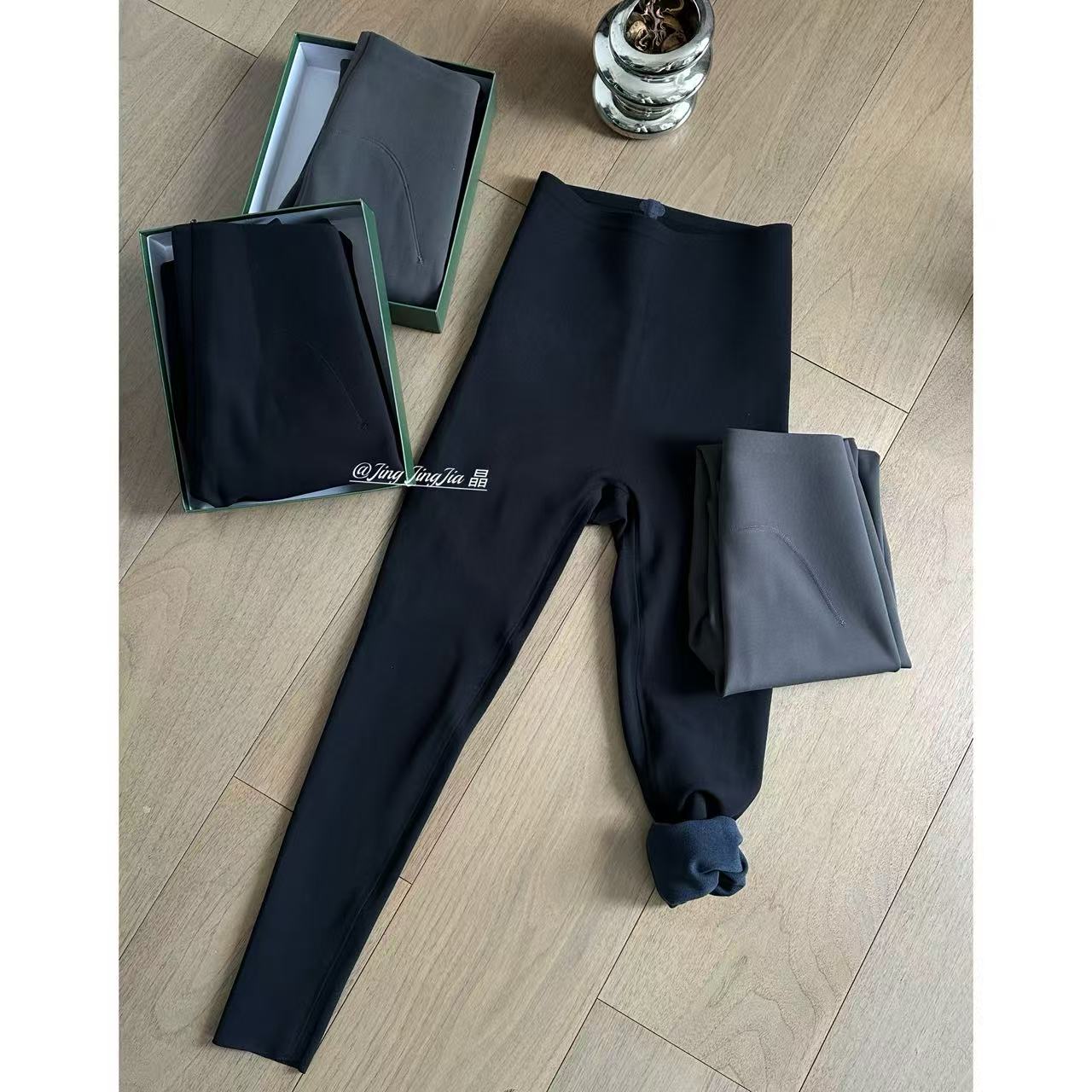 晶麦恬【无缝一体--瑜伽裤】穿着舒适不卡档不掉裆收腹提臀打底裤