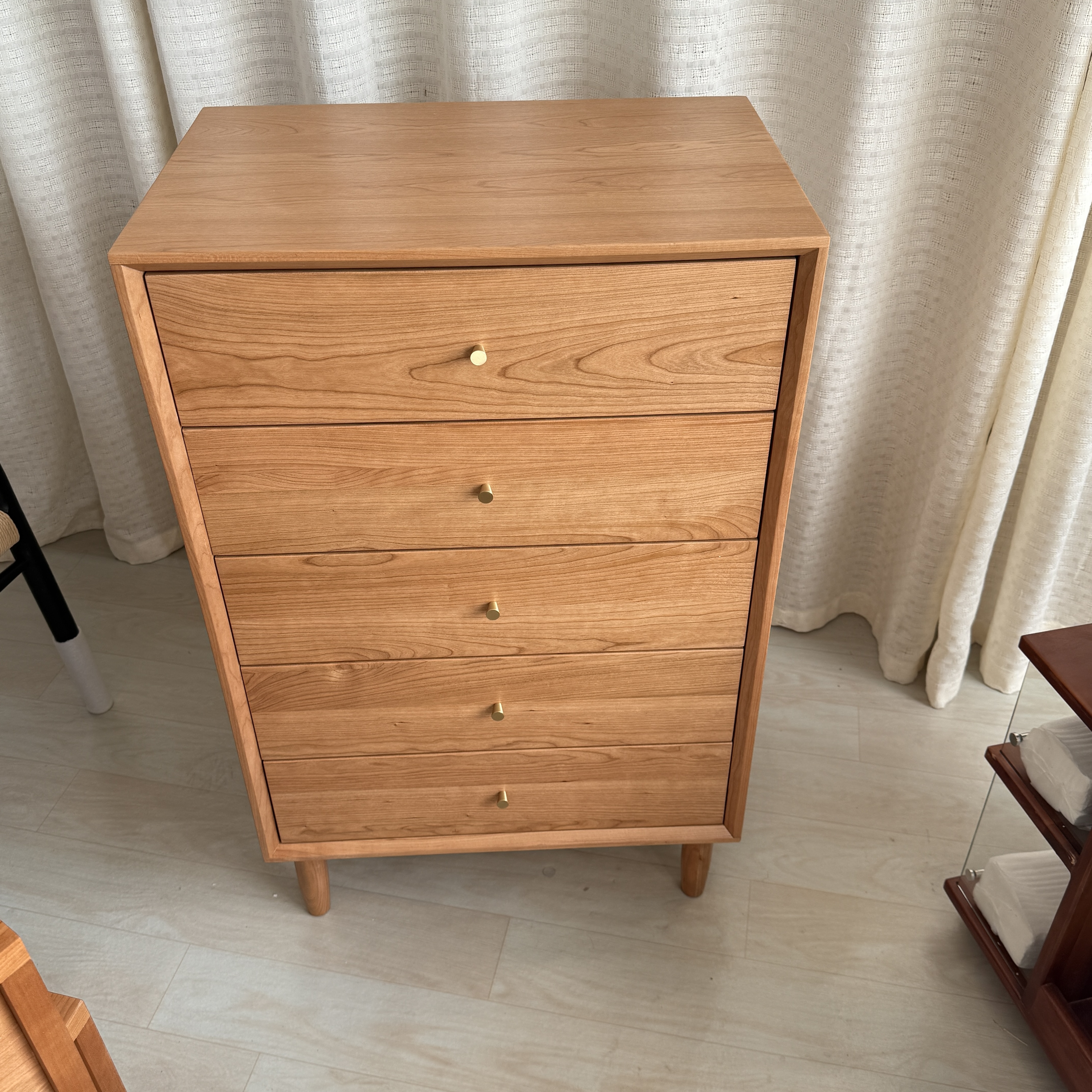 【孤品处理】樱桃木五斗柜