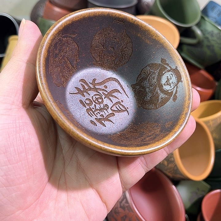 茶杯紫砂全手工紫砂主人杯