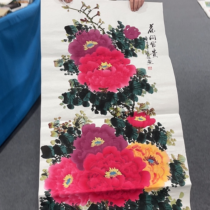 国画今天上午国画作品展示