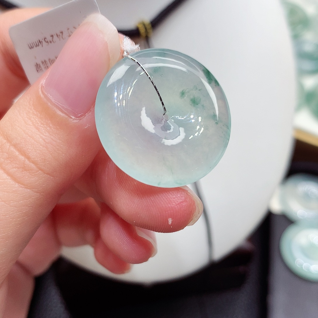 颈饰未镶嵌翡翠编号138，24.6/5.4