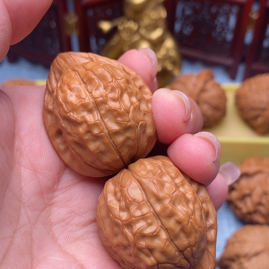 文玩核桃把件32.8全品毕业龟甲纹