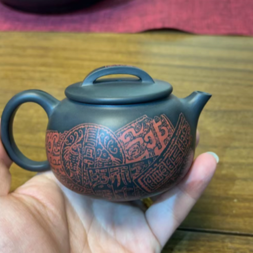 云南建水紫陶手工制作杜俊楠茶壶