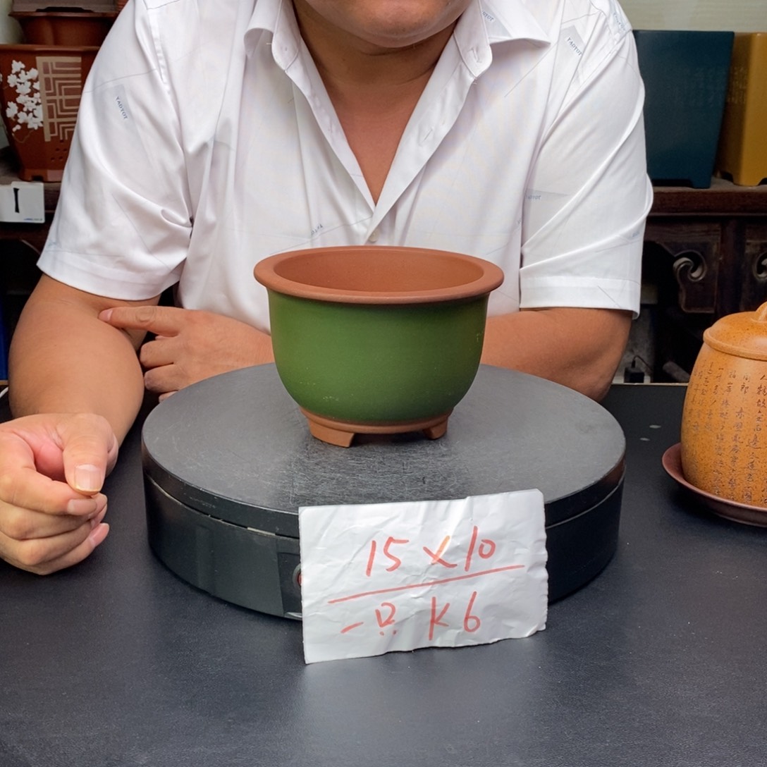紫砂花盆货号一只K6