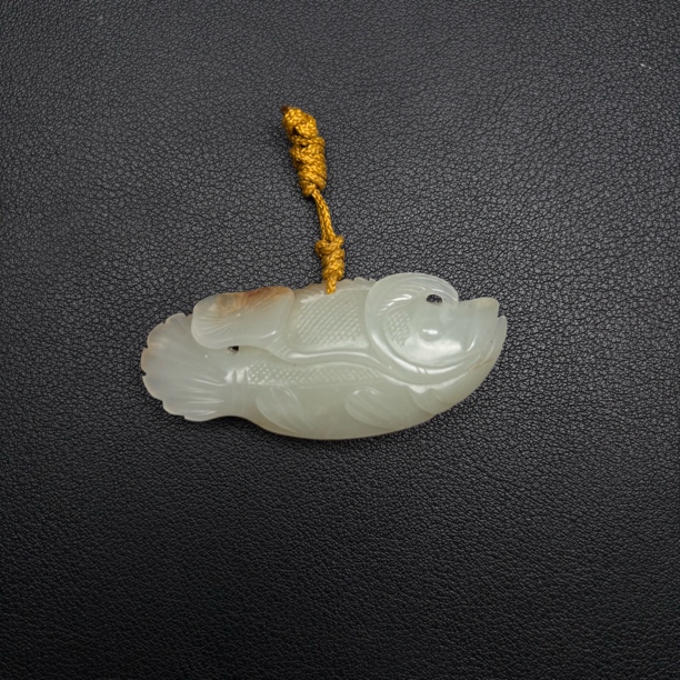 老库房 和田白玉年年有鱼