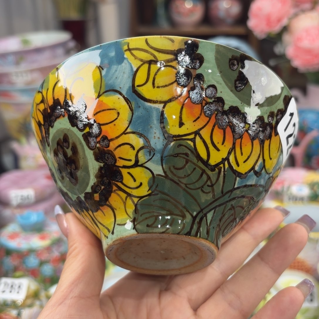 瓷片景德镇手绘高温釉下彩陶瓷茶具