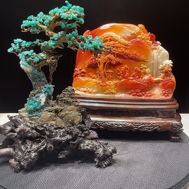 无***道寿山石寿山石雕刻艺术品