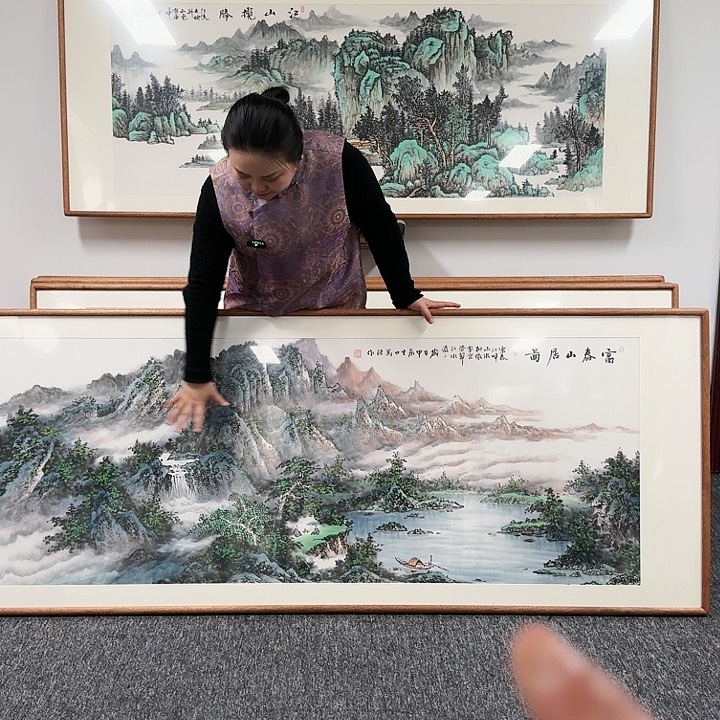 国画带框作品欣赏