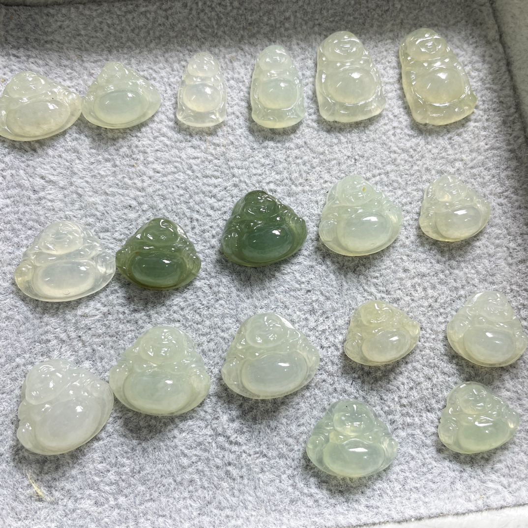天然翡翠a货佛公大肚弥勒佛尺寸多样
