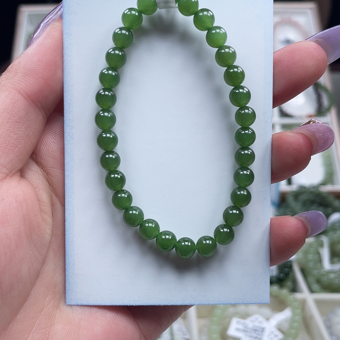 和田玉（碧玉）未镶嵌手链