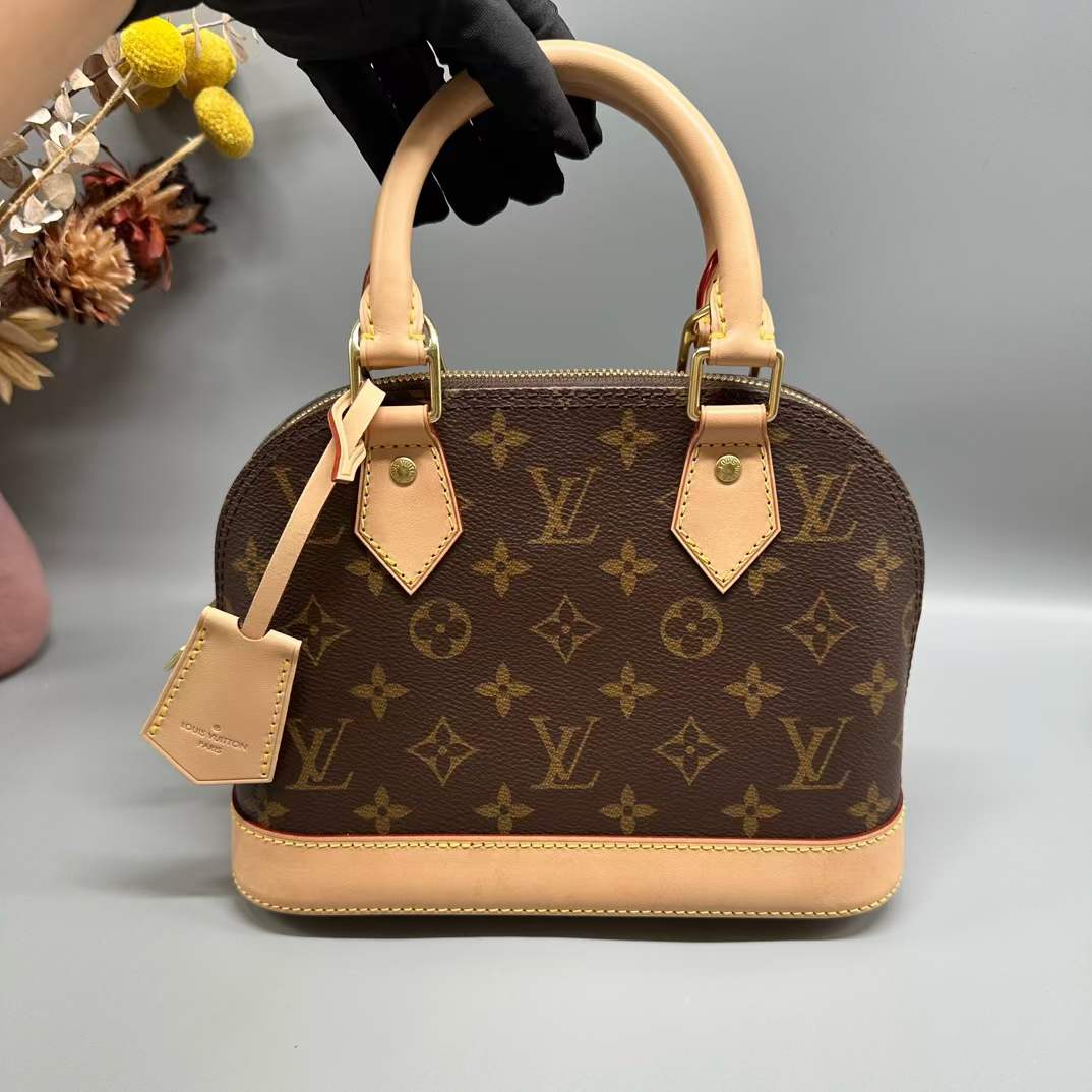 95新 LouisVuitton/路易威登 almabb老花贝壳包单肩/友奢