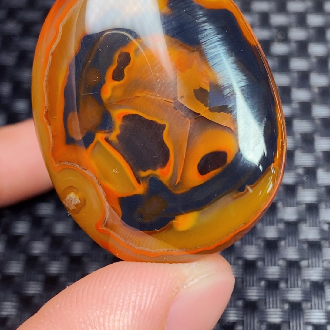 玛瑙/玉髓吊坠(不含链)未镶嵌曲