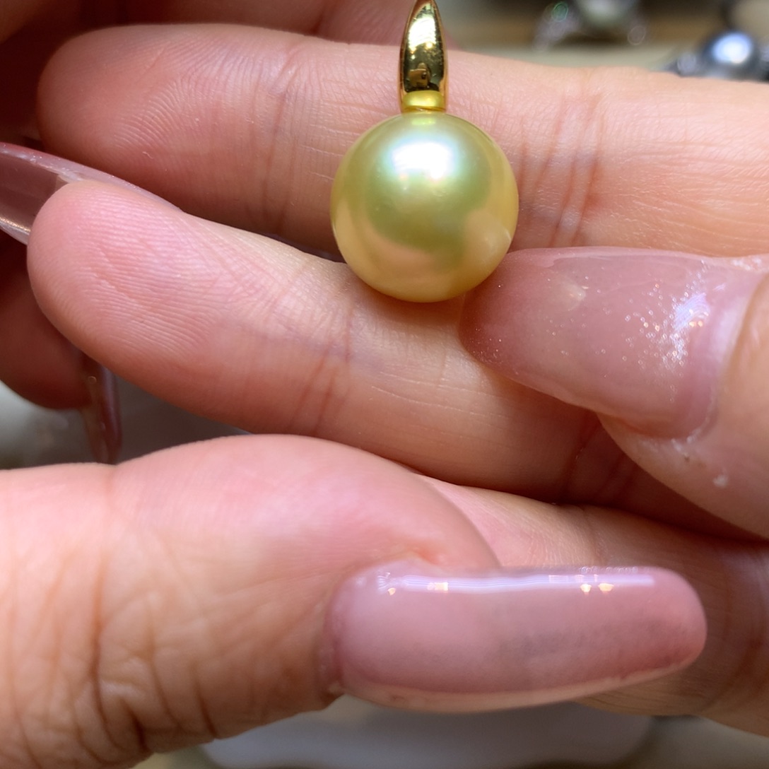 颈饰银S925镶嵌海水珍珠