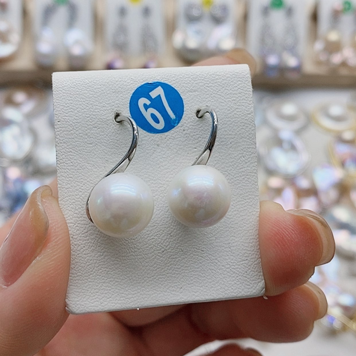 【闪购商品】淡水珍珠耳饰银S925镶嵌
