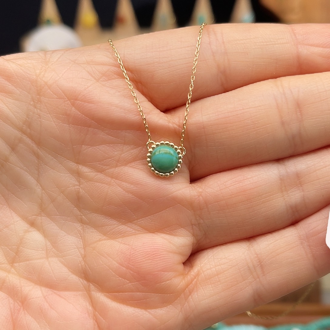 绿松石颈饰合金项链