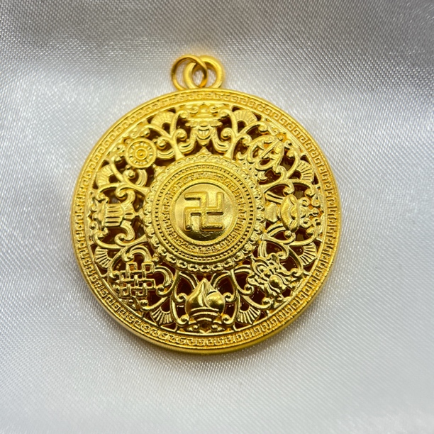 足金饰品/古法八宝罗盘镂空（圆扣）/4.18/1B5A012313/h